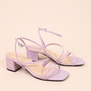 SHEIN thin strap purple heels